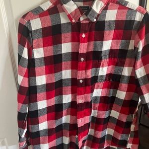 Men’s Flannel Shirt XL Red Plaid